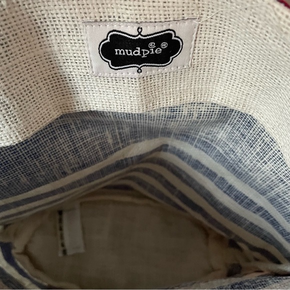 Mudpie Small Tote Bag Red Sequin Crab Nautical Coastal Beach Bridesmaid #1 of 6 - Picture 3 of 6